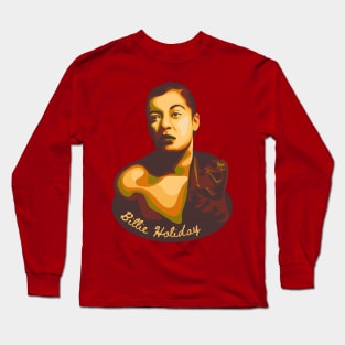 Billie Holiday Portrait Long Sleeve T-Shirt